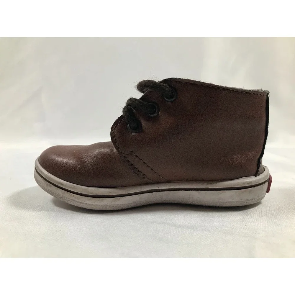 Levis Toddler Boy‎ Booties Brown Low Top Lace-Up 14cm Size US 5 SEE PICTURES